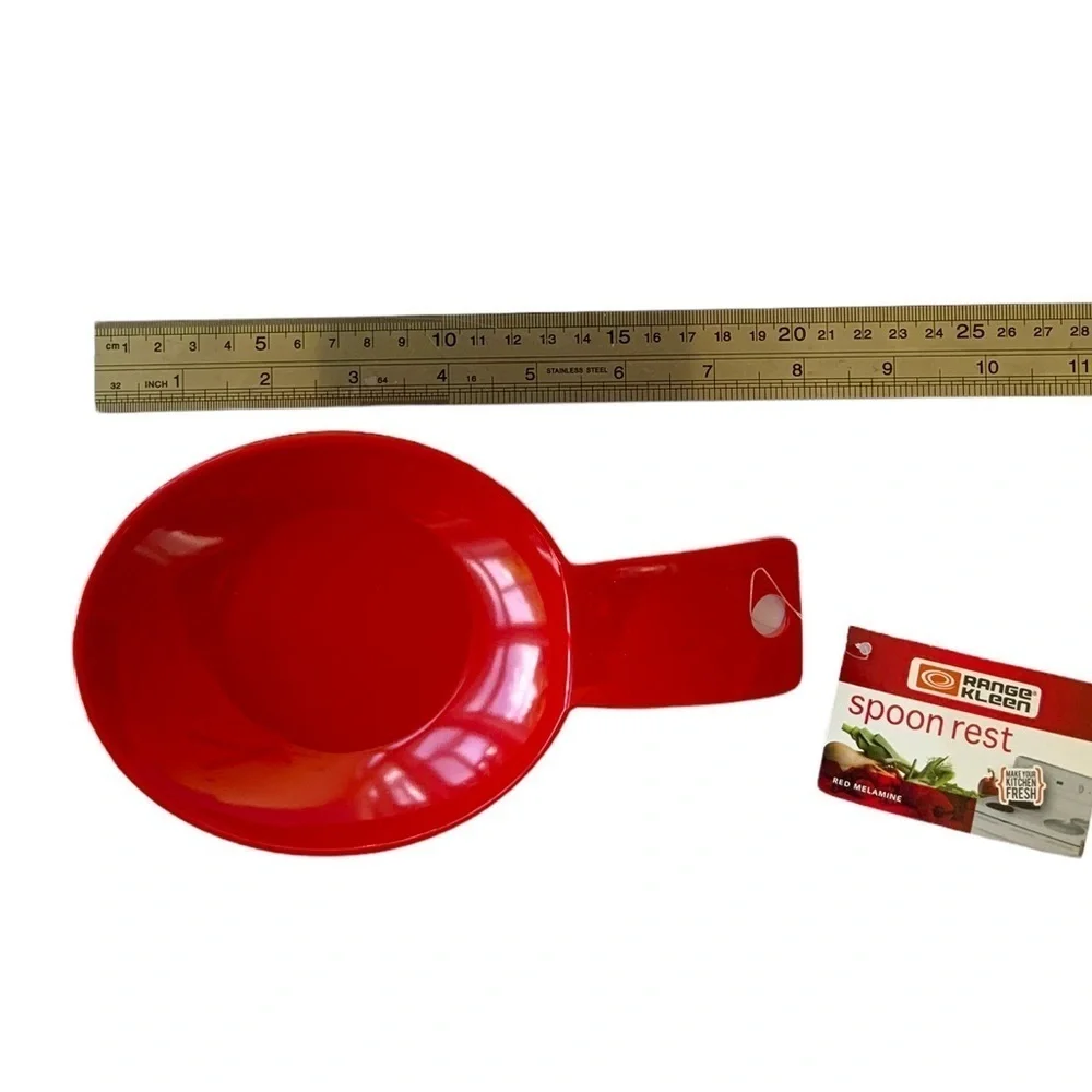 Range Kleen Christmas Red Buffet Spoon Rests Reusable Stackable 6 Piece Bundle